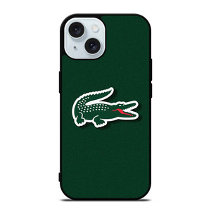 LACOSTE CROCODILE GREEN iPhone 15 Case Cover