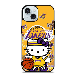 LAKERS HELLO KITTY iPhone 15 Case Cover