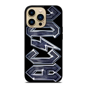 ACDC METAL CARBON LOGO iPhone 14 Pro Max Case Cover