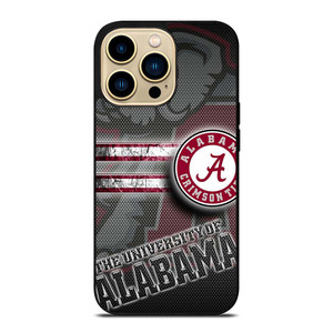 ALABAMA CRIMSON TIDE CARBON iPhone 14 Pro Max Case Cover