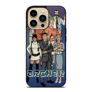 ARCHER CARTOON ALL CAST iPhone 14 Pro Max Case Cover