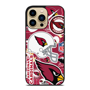ARIZONA CARDINALS NFL STICKER BOMB iPhone 14 Pro Max Case Cover