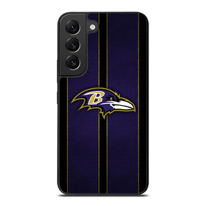 BALTIMORE RAVENS NFL METAL STRIPE Samsung Galaxy S22 Plus Case Cover