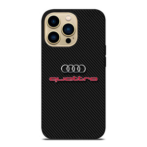 AUDI QUATTRO CARBON LOGO iPhone 14 Pro Max Case Cover