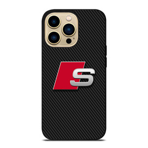 AUDI S CARBON LOGO iPhone 14 Pro Max Case Cover