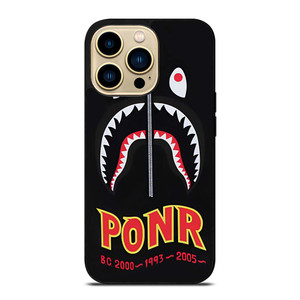 BAPE BATHING APE X PONR iPhone 14 Pro Max Case Cover