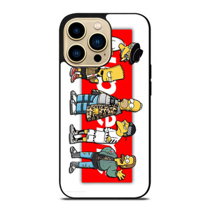 BART SIMPSON X SUPREME LOGO iPhone 14 Pro Max Case Cover