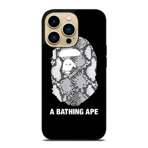 BATHING APE SNAKE SKIN iPhone 14 Pro Max Case Cover