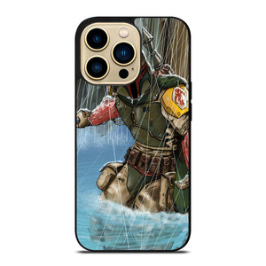 BOBA FETT STAR WARS CARTOON iPhone 14 Pro Max Case Cover