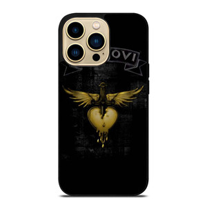 BON JOVI BAND GOLD LOGO iPhone 14 Pro Max Case Cover BON JOVI BAND GOLD LOGO iPhone 14 Pro Max Case Cover