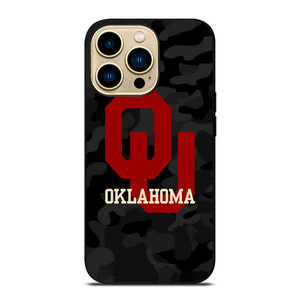 CAMO OKLAHOMA SOONERS LOGO iPhone 14 Pro Max Case Cover