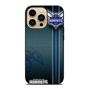CHARLOTTE HORNETS METAL LOGO iPhone 14 Pro Max Case Cover