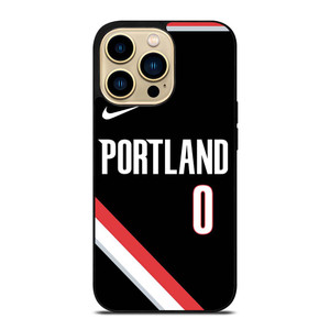 DAMIAN LILLARD PORTLAND TRAIL BLAZERS BLACK iPhone 14 Pro Max Case Cover
