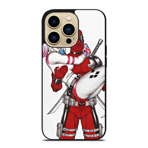 DEADPOOL HARLEY QUINN CARTOON iPhone 14 Pro Max Case Cover