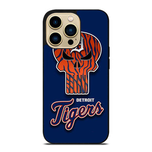 DETROIT TIGERS SKULL LOGO iPhone 14 Pro Max Case Cover