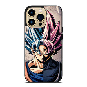 DRAGON BALL GOKU AND BLACK GOKU FACE iPhone 14 Pro Max Case Cover