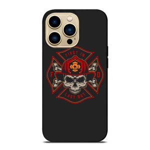 FIREFIGHTER FIREMAN SKULL LOGO iPhone 14 Pro Max Case Cover