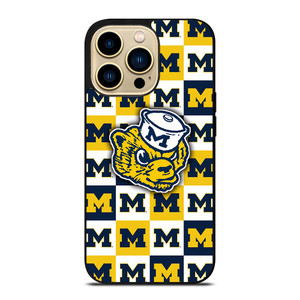 FOOTBALL MASCOT MICHIGAN WOLVERINES iPhone 14 Pro Max Case Cover