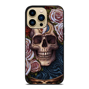 GRATEFUL DEAD SKULL AND ROSE LOGO iPhone 14 Pro Max Case Cover