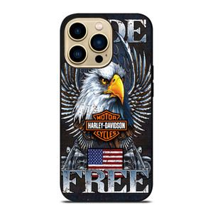 HARLEY DAVIDSON FREE RIDE EAGLE iPhone 14 Pro Max Case Cover