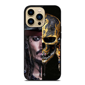 JACK SPARROW PIRATES OF THE CARIBBEAN SKULL iPhone 14 Pro Max Case Cover