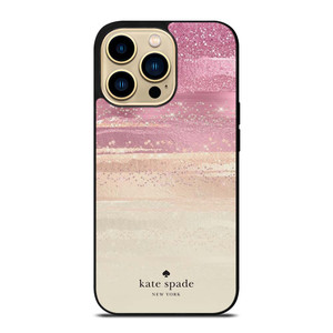 KATE SPADE NEW YORK ROSE GOLD GLITTER iPhone 14 Pro Max Case Cover
