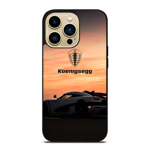 KOENIGSEGG CAR SUNSET LOGO iPhone 14 Pro Max Case Cover