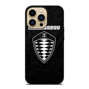 KOENIGSEGG LOGO BLACK PATTERN iPhone 14 Pro Max Case Cover