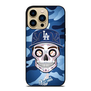 LA DODGERS SKULL CAMO iPhone 14 Pro Max Case Cover
