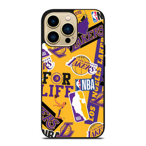 LA LOS ANGELES LAKERS STICKER BOMB iPhone 14 Pro Max Case Cover LA LOS ANGELES LAKERS STICKER BOMB iPhone 14 Pro Max Case Cover