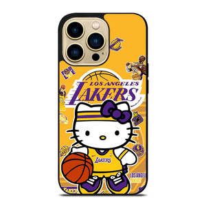 LAKERS HELLO KITTY iPhone 14 Pro Max Case Cover LAKERS HELLO KITTY iPhone 14 Pro Max Case Cover