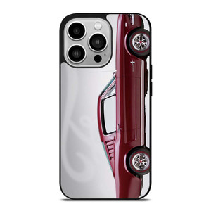 1965 FORD MUSTANG RED CAR iPhone 14 Pro Case Cover 1965 FORD MUSTANG RED CAR iPhone 14 Pro Case Cover