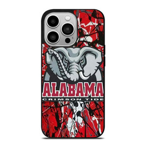 ALABAMA CRIMSON TIDE SPLASHED LOGO iPhone 14 Pro Case Cover ALABAMA CRIMSON TIDE SPLASHED LOGO iPhone 14 Pro Case Cover