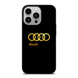 AUDI CAR GOLD LOGO iPhone 14 Pro Case Cover