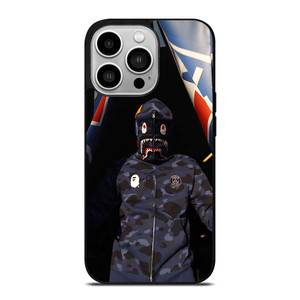 BAPE CAMO SHARK PARIS SAINT GERMAIN iPhone 14 Pro Case Cover