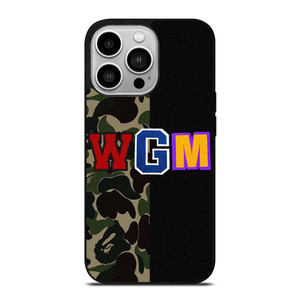 BAPE WGM CAMO iPhone 14 Pro Case Cover
