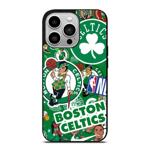 BOSTON CELTICS NBA STICKER BOMB iPhone 14 Pro Case Cover