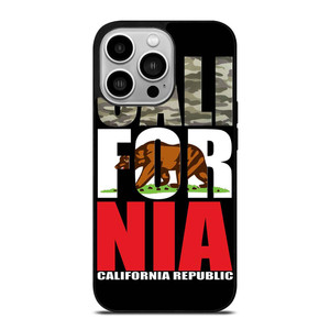 CALIFORNIA REPUBLIC CAMO SYMBOL iPhone 14 Pro Case Cover