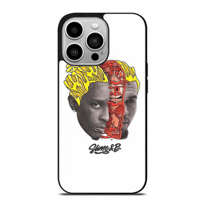 CHRIS BROWN YOUNG THUG SLIME & B iPhone 14 Pro Case Cover