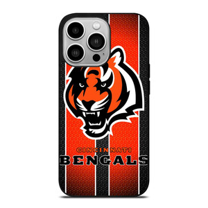 CINCINNATI BENGALS METAL SYMBOL iPhone 14 Pro Case Cover CINCINNATI BENGALS METAL SYMBOL iPhone 14 Pro Case Cover