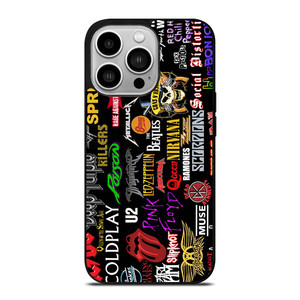 CLASSIC ROCK BAND COLLAGE iPhone 14 Pro Case Cover