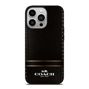 COACH BELT TEXTURE iPhone 14 Pro Case Cover