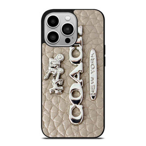 COACH LOGO GLOWING TEXTURE iPhone 14 Pro Case Cover
