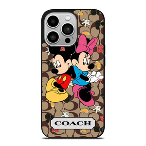 COACH MICKEY MINNIE MOUSE LOVE iPhone 14 Pro Case Cover