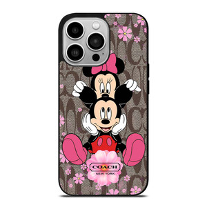 COACH MICKEY MINNIE iPhone 14 Pro Case Cover COACH MICKEY MINNIE iPhone 14 Pro Case Cover