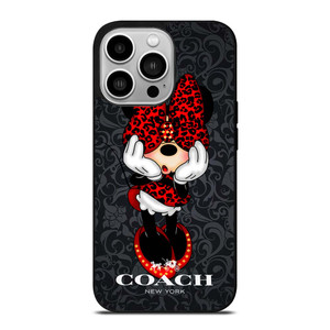 COACH MINNIE MOUSE CARTOON iPhone 14 Pro Case Cover