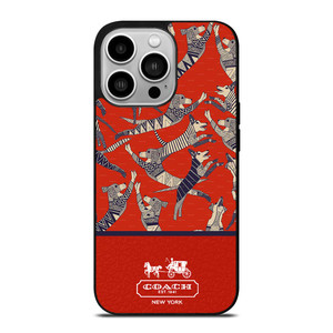 COACH NEW YORK DOG PARTY iPhone 14 Pro Case Cover COACH NEW YORK DOG PARTY iPhone 14 Pro Case Cover