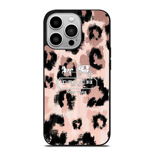 COACH NEW YORK LEOPARD SKIN iPhone 14 Pro Case Cover