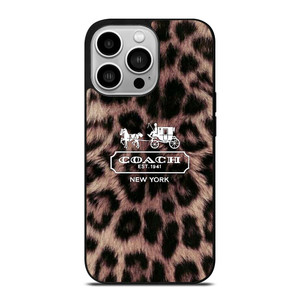 COACH NEW YORK LEOPARD iPhone 14 Pro Case Cover
