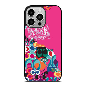 COACH NEW YORK POPPY COLOR FULL iPhone 14 Pro Case Cover